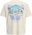 Jack & Jones Parallel Crew Neck T-Shirt Antique White - Majice Kratkih Rukava - Muške Majice Kratkih Rukava Veliki Brojevi 