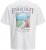 Jack & Jones Parallel Crew Neck T-Shirt Bright White - Majice Kratkih Rukava - Muške Majice Kratkih Rukava Veliki Brojevi 