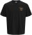 Jack & Jones Parallel Crew Neck T-Shirt Black - Majice Kratkih Rukava - Muške Majice Kratkih Rukava Veliki Brojevi 