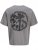 Jack & Jones Summer Sago Print Crew Neck T-Shirt Gray Flannel - Majice Kratkih Rukava - Muške Majice Kratkih Rukava Veliki Brojevi 