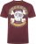 Kam Jeans 5753 Buccaneer Print T-Shirt BURGUNDY MARL - Majice Kratkih Rukava - Muške Majice Kratkih Rukava Veliki Brojevi 