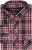 Kam Jeans 6301 LS Casual Check Shirt Red - Košulje - Muške Košulje Veliki Brojevi