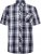 Kam Jeans 6301 SS Casual Check Shirt Navy - Košulje - Muške Košulje Veliki Brojevi