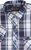 Kam Jeans 6301 SS Casual Check Shirt Navy - Košulje - Muške Košulje Veliki Brojevi