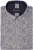 Kam Jeans 6329 Mini Floral Print Short Sleeve Shirt Grey - Košulje - Muške Košulje Veliki Brojevi