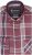 Kam Jeans P038 LS Premium Cotton Check Shirt Wine - Košulje - Muške Košulje Veliki Brojevi