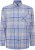 Kam Jeans P038 LS Premium Cotton Check Shirt Denim - Košulje - Muške Košulje Veliki Brojevi