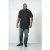 D555 Archer Collarless Shirt Black - Košulje - Muške Košulje Veliki Brojevi