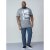 D555 Howie Fine Stripe T-shirt Grey - Majice Kratkih Rukava - Muške Majice Kratkih Rukava Veliki Brojevi 