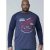 D555 Neill Long Sleeve T-shirt Navy - Majice Kratkih Rukava - Muške Majice Kratkih Rukava Veliki Brojevi 