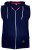 D555 Blake Sleeveless Hoodie Navy - Puloveri & dukserice - Muške Puloveri & dukserice veliki brojevi