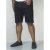 D555 Jude Stretch Denim Shorts Black - Kratke hlače - Muške Kratke Hlače Veliki Brojevi 