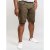 D555 Gilbert Stretch Shorts Khaki - Kratke hlače - Muške Kratke Hlače Veliki Brojevi 