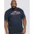 D555 Thornton Embroidery T-shirt Navy - Majice Kratkih Rukava - Muške Majice Kratkih Rukava Veliki Brojevi