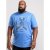 D555 Monty T-shirt Blue - Majice Kratkih Rukava - Muške Majice Kratkih Rukava Veliki Brojevi 