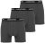 Lavecchia 1020 Boxershorts 3-pack Charcoal - Donje rublje & kupaće hlače - muške donje rublje veliki brojevi