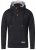 D555 Lorenzo Half zip Hoodie Black - Puloveri & dukserice - Muške Puloveri & dukserice veliki brojevi