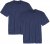 Adamo Marlon Comfort fit 2-pack T-shirt Denim Blue - Majice Kratkih Rukava - Muške Majice Kratkih Rukava Veliki Brojevi 