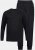 JP1880 Two-piece Pyjamas Long Sleeve and Long Trousers Black - Donje rublje & kupaće hlače - muške donje rublje veliki brojevi