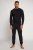 JP1880 Two-piece Pyjamas Long Sleeve and Long Trousers Black - Donje rublje & kupaće hlače - muške donje rublje veliki brojevi