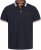Jack & Jones Paulos Short Sleeve Polo Black Navy - Polo majice - Muške Polo Majice Veliki Brojevi