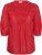 Kaffe Curve Karlia 3/4 Sleeve Blouse Red - Bluze - 