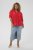 Kaffe Curve Karlia 3/4 Sleeve Blouse Red - Bluze - 
