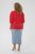 Kaffe Curve Karlia 3/4 Sleeve Blouse Red - Bluze - 