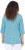 Ulla Popken Flower Print 3/4 Sleeve A-Line Tee Deep Aqua - Tiskana majica za žene - 