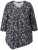Ulla Popken Asymmetric Cowboy Boot Print Tee Black - Tiskana majica za žene - 
