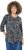 Ulla Popken Asymmetric Cowboy Boot Print Tee Black - Tiskana majica za žene - 