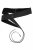 Ulla Popken Soft Leather Tie Belt Black - Ženski remeni - 