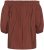 Kaffe Curve Neela Off-Shoulder Blouse Henna Brown - Bluze i tunike - 