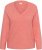 Kaffe Curve Jilanda V-Neck Pullover Red - Puloveri i pletivo - 