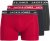Jack & Jones Hector Solid Trunks 3-Pack Navy/Red/Grey - Bokserice - Muške Bokserice Veliki Brojevi