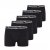 North Latitude 5-Pack Boxershorts Black - Bokserice - Muške Bokserice Veliki Brojevi