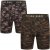 Kam Jeans 813 Camo Print Boxers Charcoal Khaki - Bokserice - Muške Bokserice Veliki Brojevi