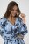 Kaffe Curve Aliana Dress Blue Flower Animal - Midi haljine - 