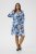 Kaffe Curve Aliana Dress Blue Flower Animal - Midi haljine - 