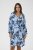 Kaffe Curve Aliana Dress Blue Flower Animal - Midi haljine - 