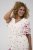 Kaffe Curve Rosa Mini Dress White Rose Border Flower - Mini haljine - 