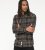 D555 Destin Checked Long Sleeve Shirt Black/Tan Check - Košulje s dugim rukavima - 