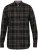 D555 Destin Checked Long Sleeve Shirt Black/Tan Check - Košulje s dugim rukavima - 