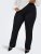 Only Carmakoma Pever Flared Pants Black - Hlače - 