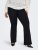 Only Carmakoma Pever Flared Pants Black - Hlače - 