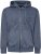 Kam Jeans 7082 Garment DYE with Zipper Hoodie Vintage Indigo - Puloveri & dukserice - Muške Puloveri & dukserice veliki brojevi