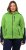 Ulla Popken Contrast Inserts Sweater Knit Hoodie Light Green - Puloveri & dukserice - 