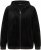 Ulla Popken Tulip Line Print Velour Zip Hoodie Black - Puloveri & dukserice - 