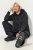 Ulla Popken Sweater Knit Fleece Hoodie Black - Puloveri & dukserice - Udobne dukserice, hoodice i pletenina