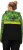 Ulla Popken Mineral Print Quick Dry Hoodie Black - Puloveri & dukserice - 